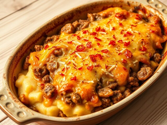 Pittige witlof ovenschotel