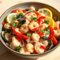 pittige zeevruchtensalade