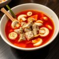 Pittige zure varkens-paddestoelensoep met Bacardi