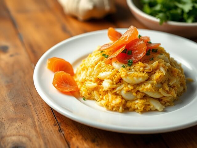 Pittige zuurkool met zalm
