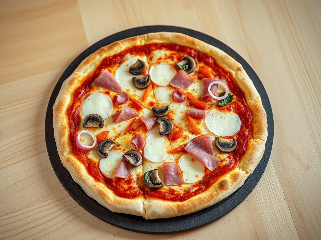 Pizza ala mij, AI-gegenereerde illustratie