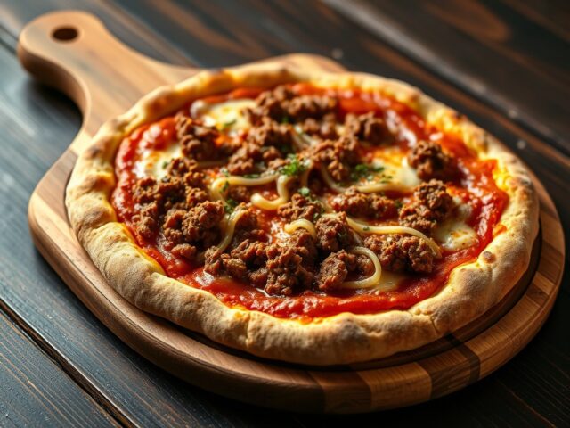 Pizza bolognese