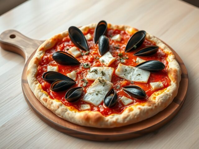 Pizza fruits de mer