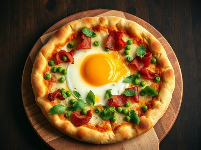 Pizza met ei