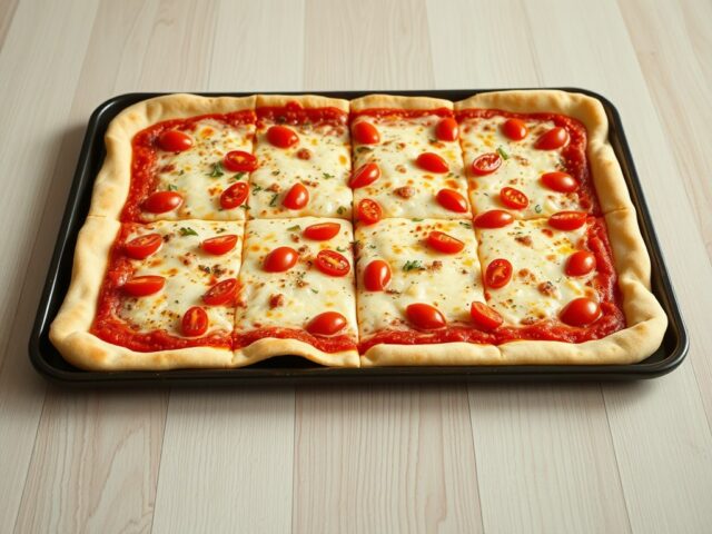 Plaatpizza (met zelfgemaakte bodem)