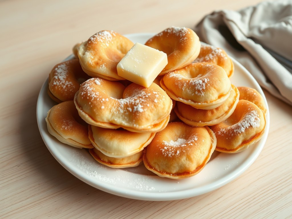 Poffertjes beslag, AI-gegenereerde illustratie