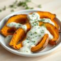 Pompoen met dillesaus