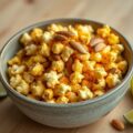 Popcorn met Chaumes en amandelen