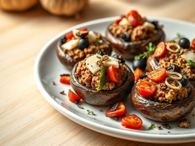 Portobello’s met Italiaans gehakt
