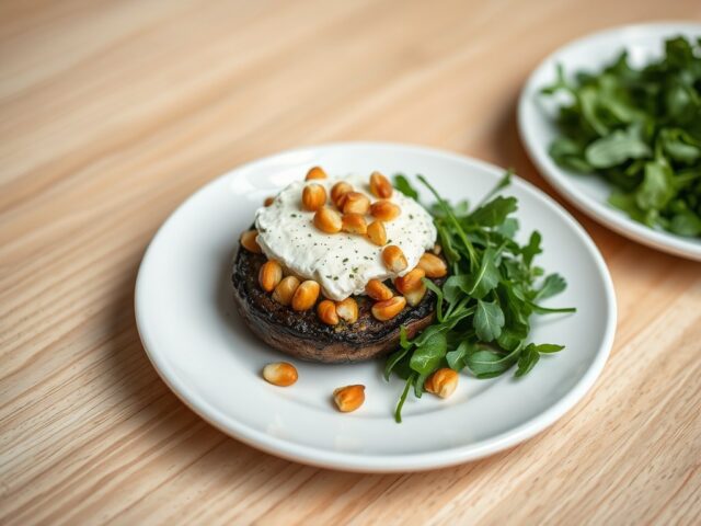 Portobello met geitenkaas