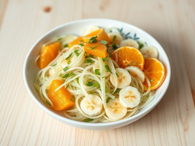 Preisalade met banaan