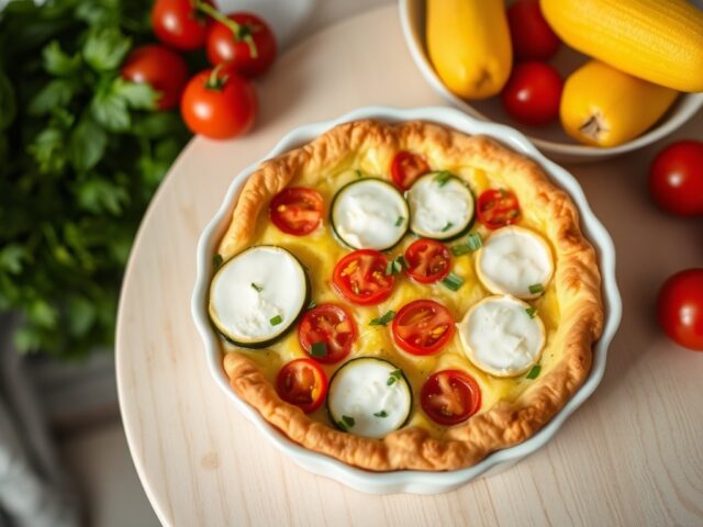 Provençaalse clafoutis met geitenkaas