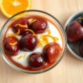 Pruimen-sinaasappelyoghurt