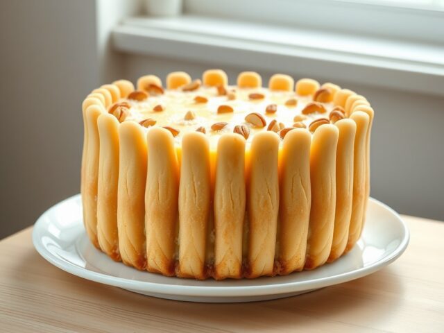 Puddingtaart met citroen