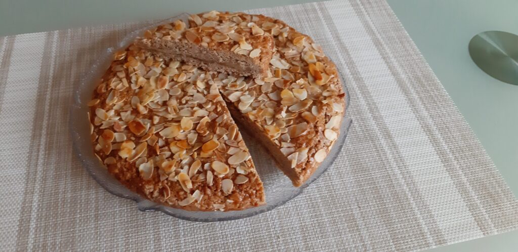 Pumpkin Spice Amandelkoek gevuld met amandelspijs