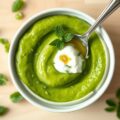 Purée de petits pois
