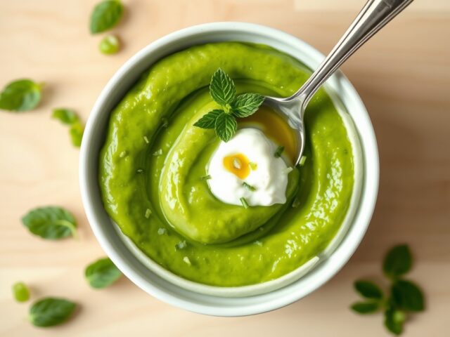 Purée de petits pois