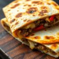 Quesadilla’s met gehakt en champignons