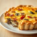 Quiche met bacon en champignon