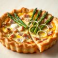 Quiche met ham en asperges