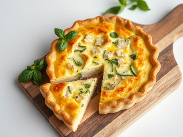 Quiche van courgette met tonijn