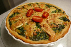 Quiche met Brie,Spinazie en Cashewnoten Smulweb