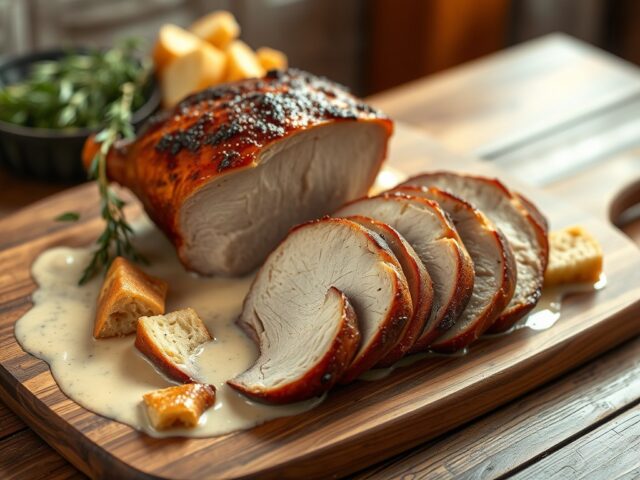 Rôti de porc au lait