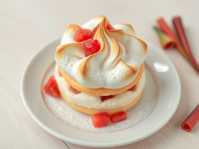 Rabarbermeringue