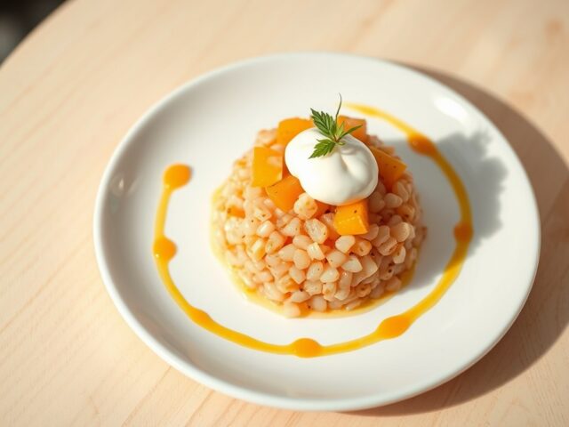 Rauwe geplette langoustines met sinaasappel en een