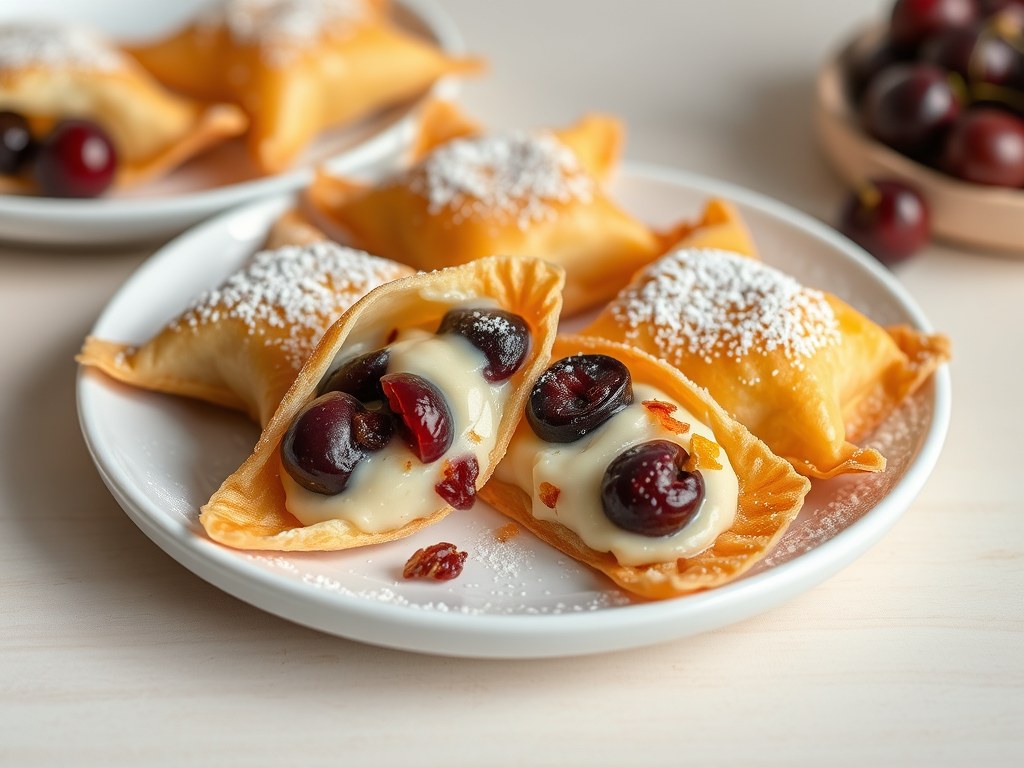 Ravioli, maar dan zoet, (ravioli dolci), AI-gegenereerde illustratie