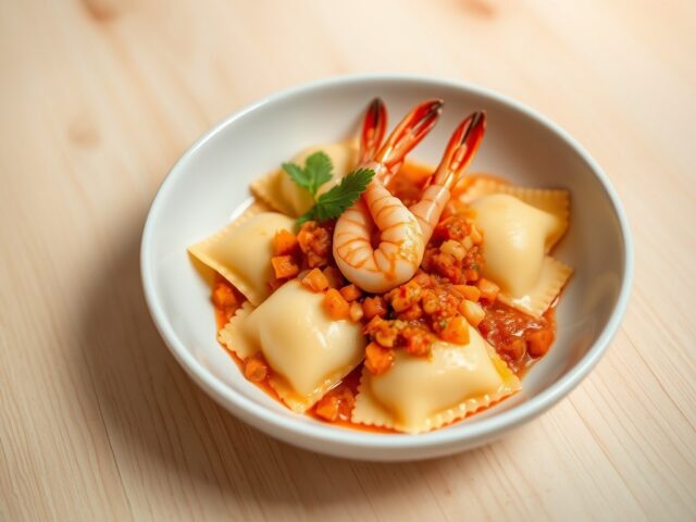 Ravioli van langoustine
