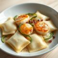 Raviolone met sint jacobsschelpen