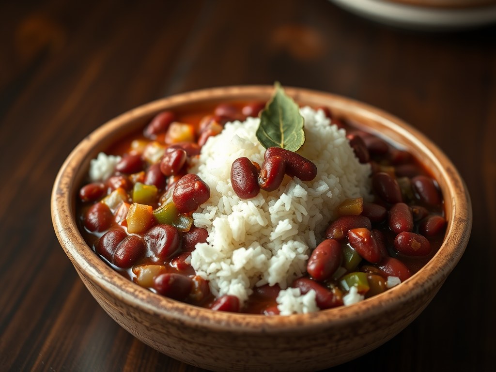 Red Beans and Rice (RBenR), AI-gegenereerde illustratie