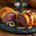 Ree Wellington met spek en bospaddestoelensaus