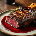 Ribeye met kersensaus