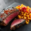 Ribeye Steak van het Rund met Hete Maïs