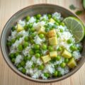 RIJST met Avocado, Koriander en Limoen