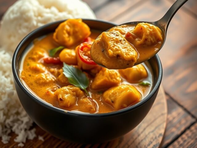 RIJST met Kip-Curry Batawi