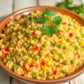 RIJST (Mexicaans) met Koriander-Dressing