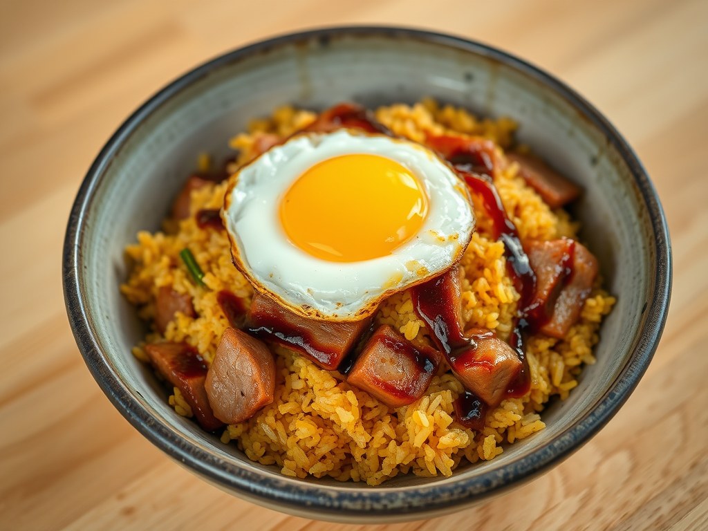 RIJST Nasi Goreng Totok, AI-gegenereerde illustratie