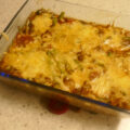 Rijst Ovenschotel met champignons haricot verts en tomaat