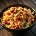 RIJST Spitskool met Chorizo en Kip