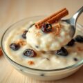 Rijstpudding met rumrozijnen