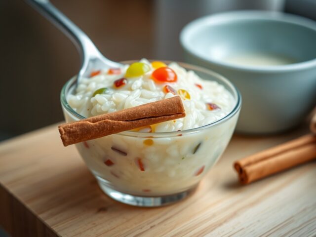 Rijstpudding met tutti-frutti