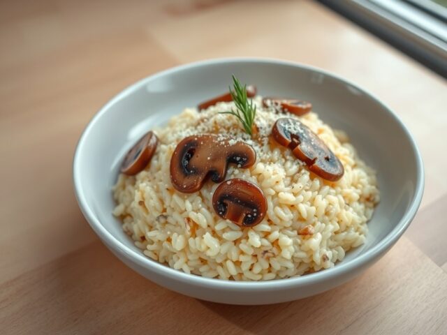 Risotto met champignions