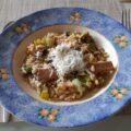 Risotto met eekhoorntjesbrood en prei