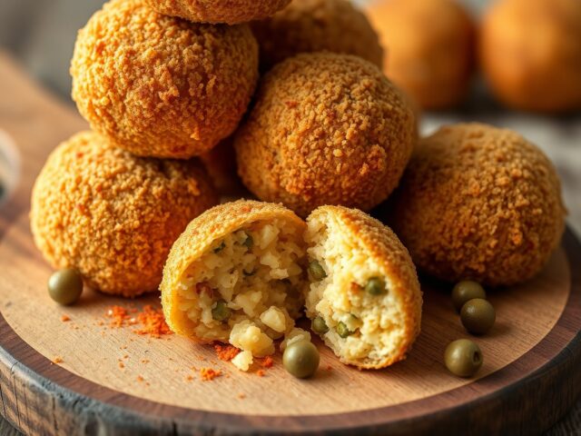 Risottoballetjes met tonijn