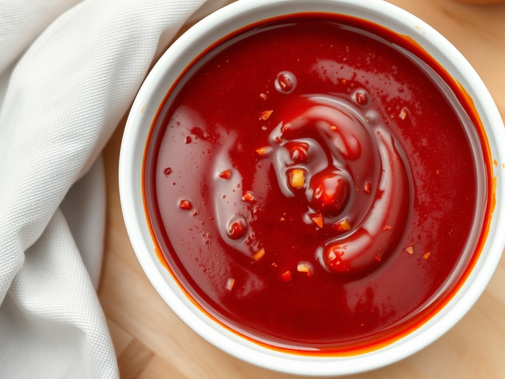 Rode curry saus, AI-gegenereerde illustratie