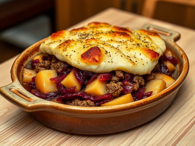 Rode kool ovenschotel
