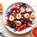 Rode Kool Salade met Garnaaltjes en Grapefruit